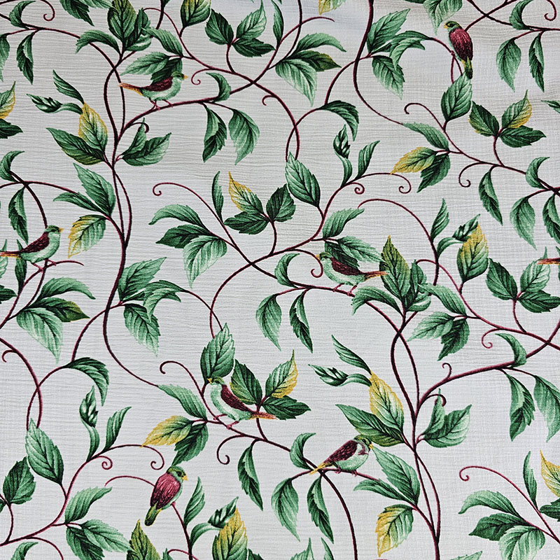 کریشه طرحدار دیزاین پرنده طوسی رنگ