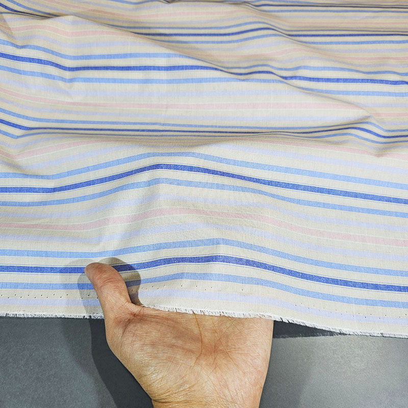 تترون طرحدار دیزاین راه راه 2 صورتی رنگ
